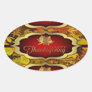 Pegatinas - Acción de Gracias Feliz de Otoño