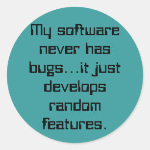 Pegatinas al azar de las características