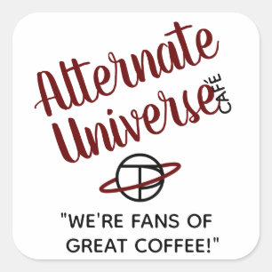 Pegatinas alternos de Café del universo