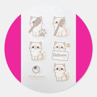 Pegatinas amantes de las mascotas aseo