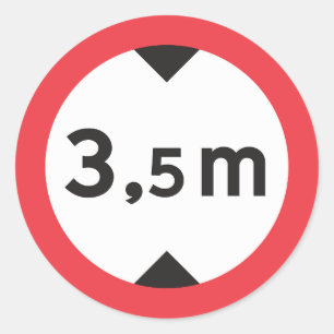 Pegatinas amonestadores de la altura