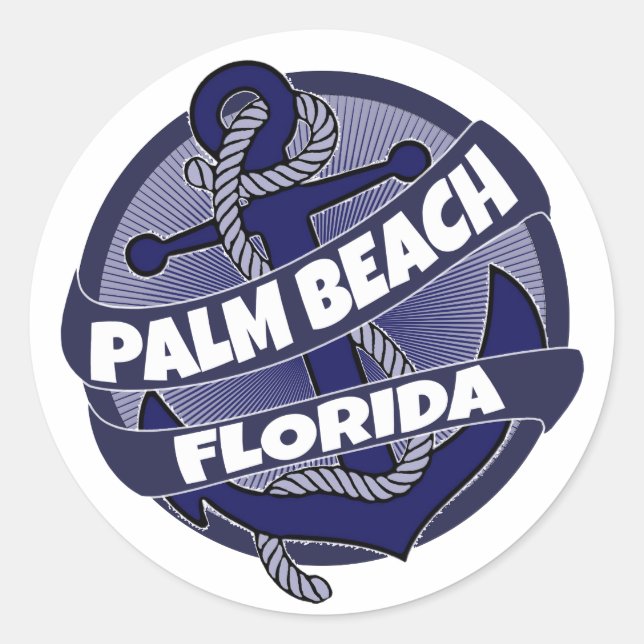 Pegatinas ancestrales de Palm Beach Florida (Anverso)