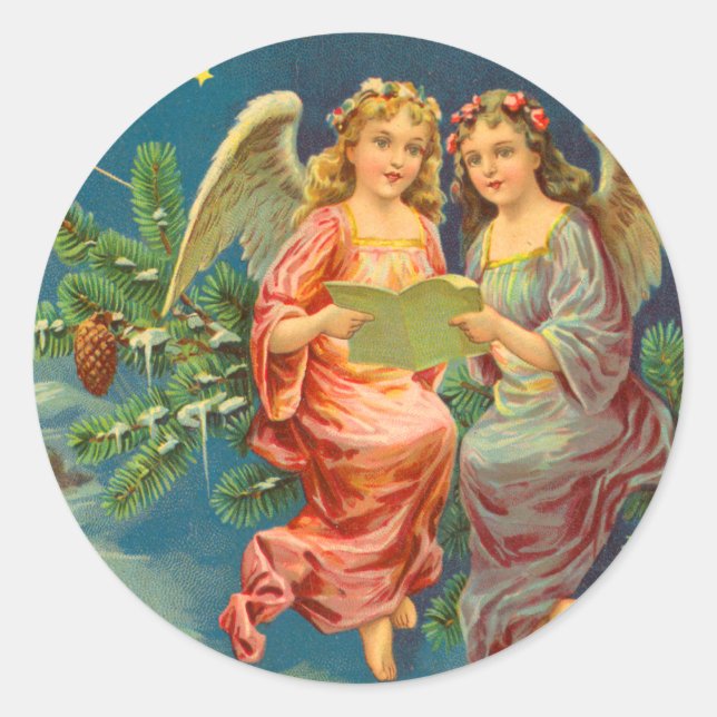 Pegatinas Angel, Navidades de Victoria (Anverso)