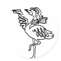 pegatinas - animal divertido -