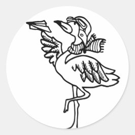 pegatinas - animal divertido -