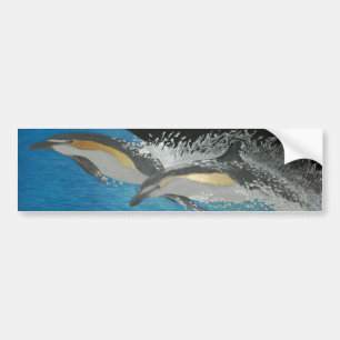 Pegatinas antiparachoques bubblepacífico, delfines