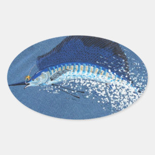 Pegatinas antiparachoques bubblepacífico, pez vela