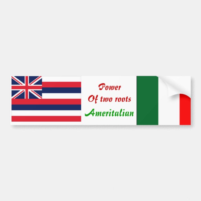 Pegatinas antiparachoques de América italiana (Frente)