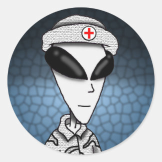 Pegatinas - Área 51 Médica Gris