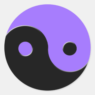 Pegatinas asiáticos del símbolo de Yin y de Yang