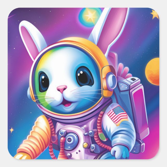 Pegatinas Astro-Bunny (Anverso)