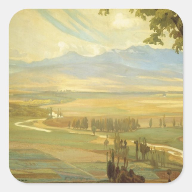 Pegatinas "Avila Morning" de Rivera (Anverso)
