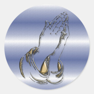 Pegatinas azules de 1,5 pulgadas rezando KRW