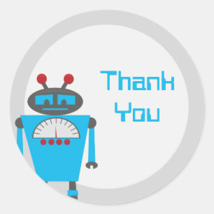 Pegatinas azules de la fiesta de cumpleaños del