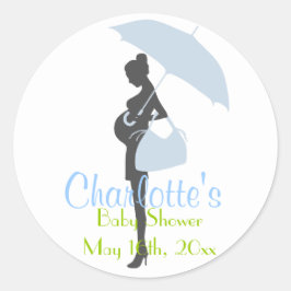 Pegatinas Baby Shower de Blue Silhouette
