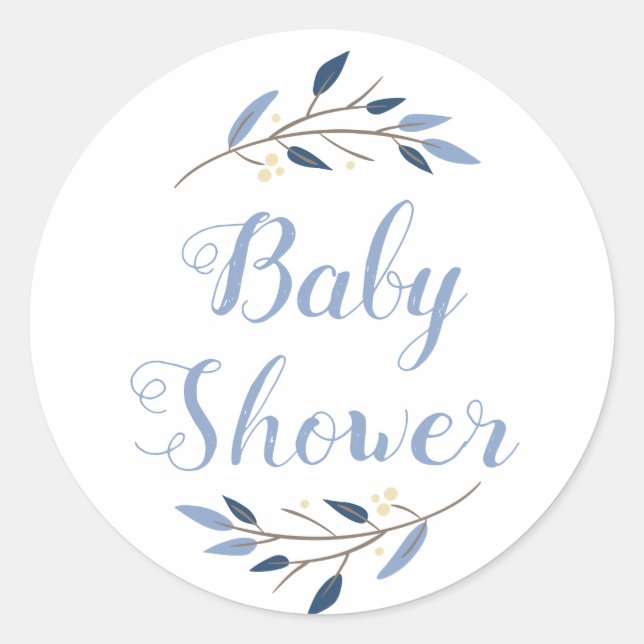 Pegatinas Baby Shower personalizados (Anverso)