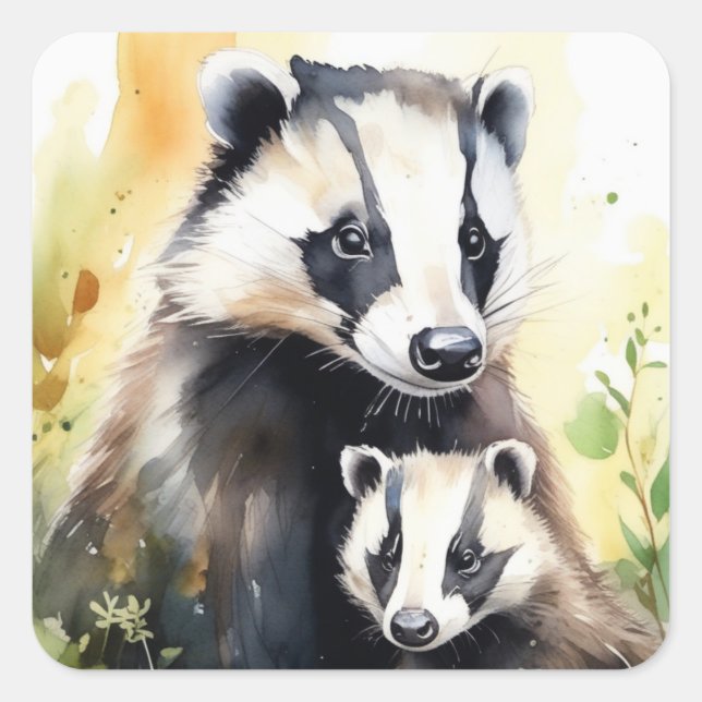 Pegatinas Badger (Anverso)