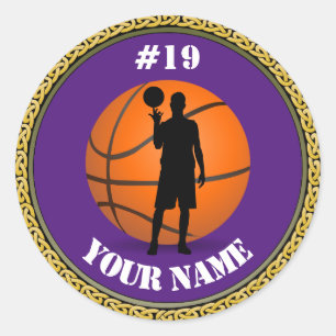 Pegatinas Baloncesto Jugador - Añadir nombre y núm