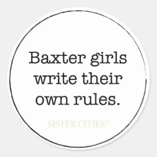 pegatinas "Baxter Chicas" - 6 pk