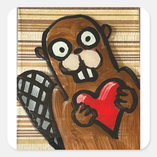 Pegatinas Beaver (Anverso)