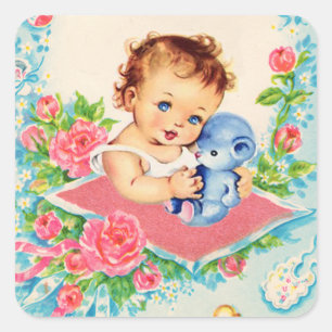 Pegatinas Bebés Vintage