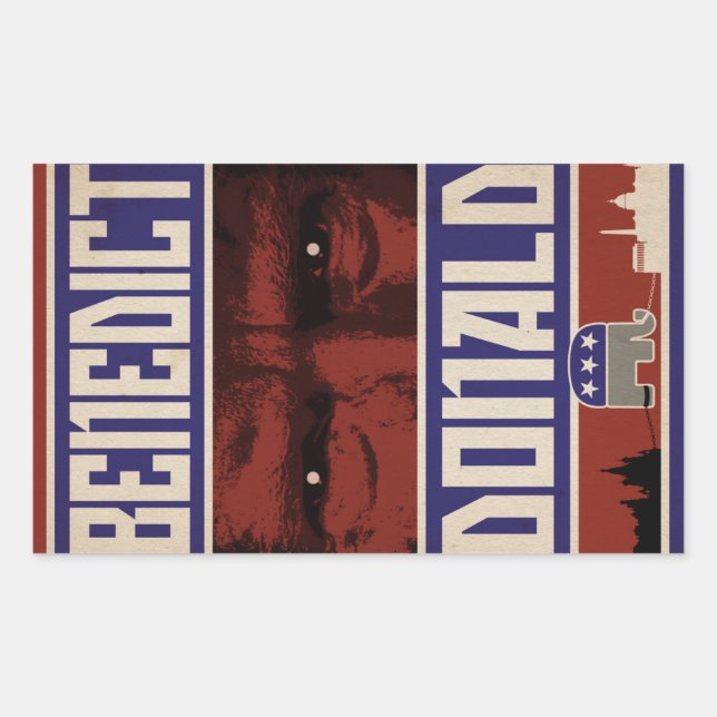 Pegatinas Benedict Donald (Conjunto de 4) (Anverso)