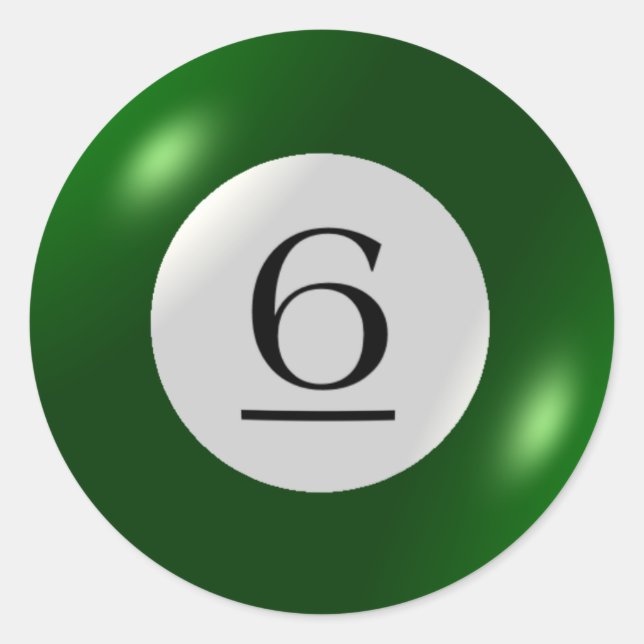 Pegatinas - Billetes - 6 bolas (Anverso)