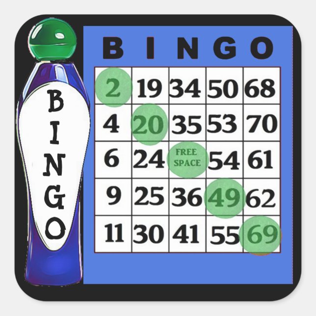PEGATINAS BINGO y Dauber (Anverso)