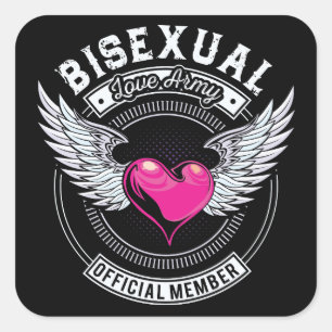 Pegatinas bisexuales del ejército del amor