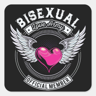 Pegatinas bisexuales del ejército del amor