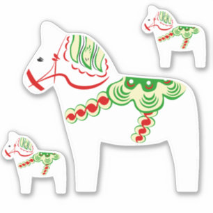 Pegatinas blancos del caballo de Dala