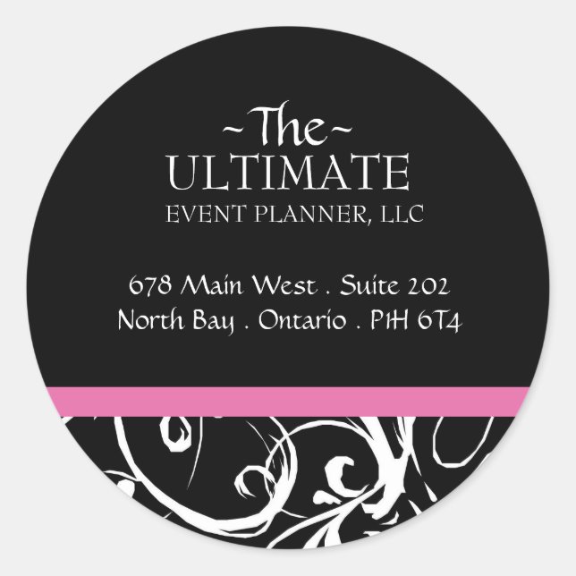 Pegatinas blancos y negros brillantes - CO (Anverso)