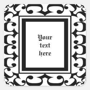 Pegatinas blancos y negros de origen