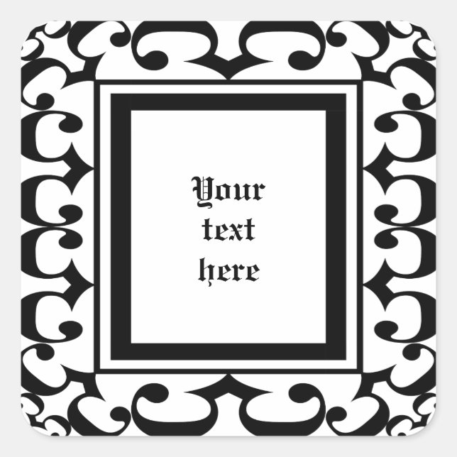 Pegatinas blancos y negros de origen (Anverso)