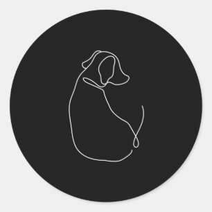 Pegatinas blancos y negros minimalistas