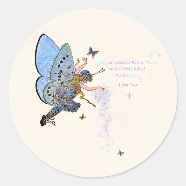 Pegatinas Blue Pixie Dust (Anverso)
