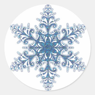 Pegatinas Blue Snowflake
