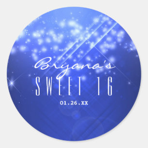 Pegatinas Blue Sparkle Glam Club Vibe PARTY