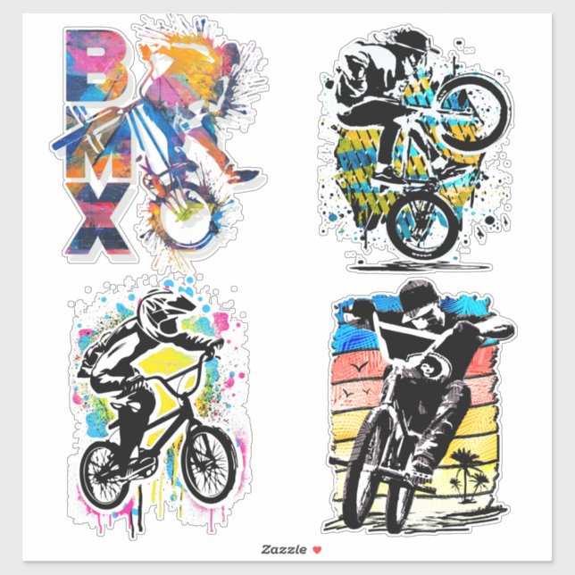 Pegatinas Bmx Bike - Pegatinas Bmx Vinyl (Hoja)