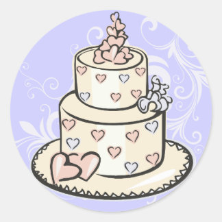 Pegatinas boda Cake