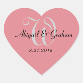 Pegatinas bodas del corazón