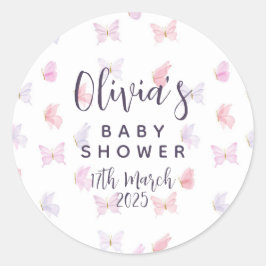 Pegatinas bonitas con tema de mariposa para fiesta