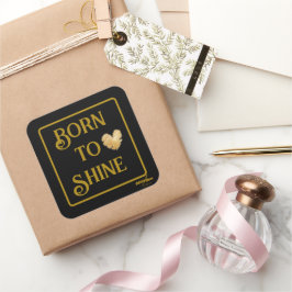 Pegatinas Born to Shine de Poet Adiela Akoo