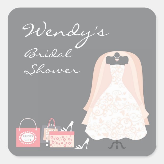 Pegatinas Bridal Shower (Anverso)