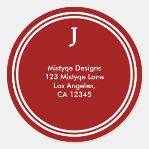 Pegatinas brillantes del monograma de Mitzvah de