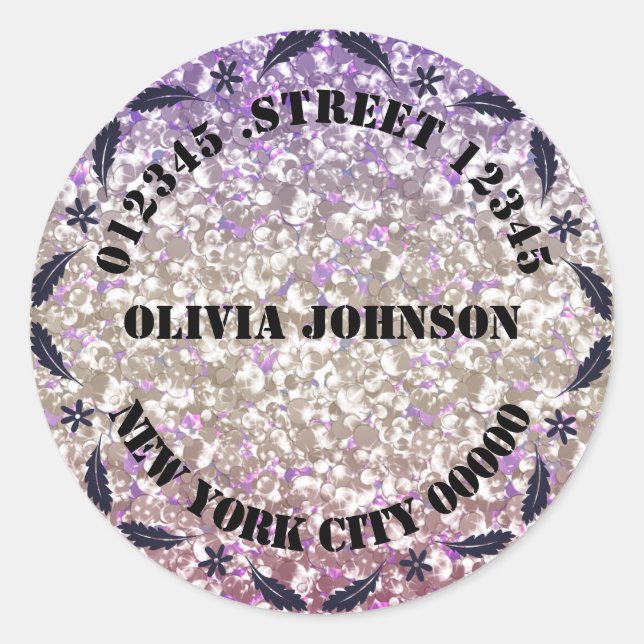 Pegatinas brillantes personales (Anverso)