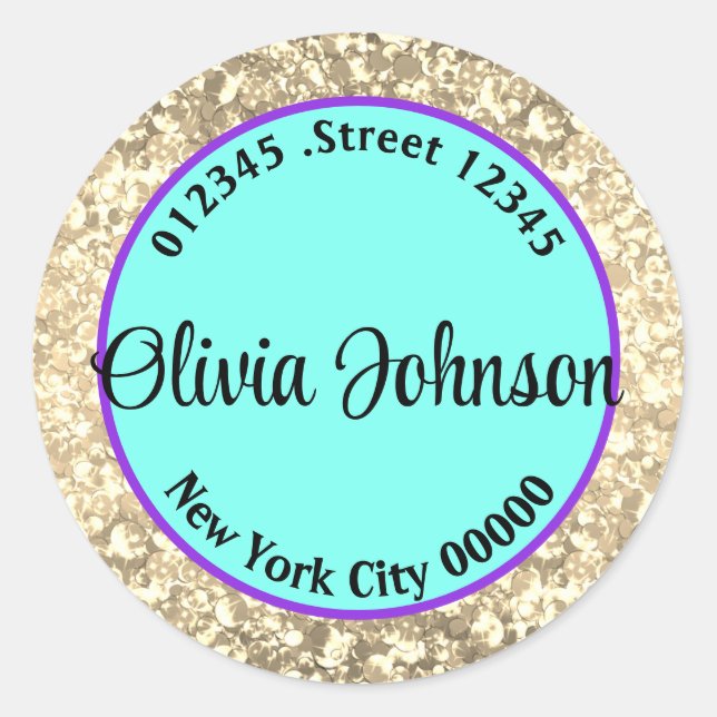 Pegatinas brillantes personales (Anverso)