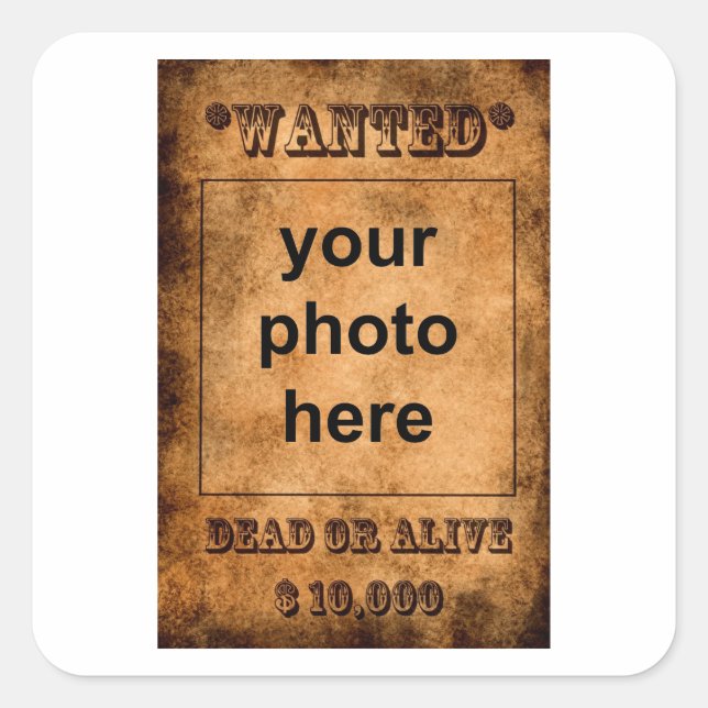 pegatinas 'Buscados' (Anverso)