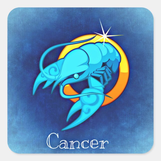 pegatinas cancerígenos de zodiaco (Anverso)
