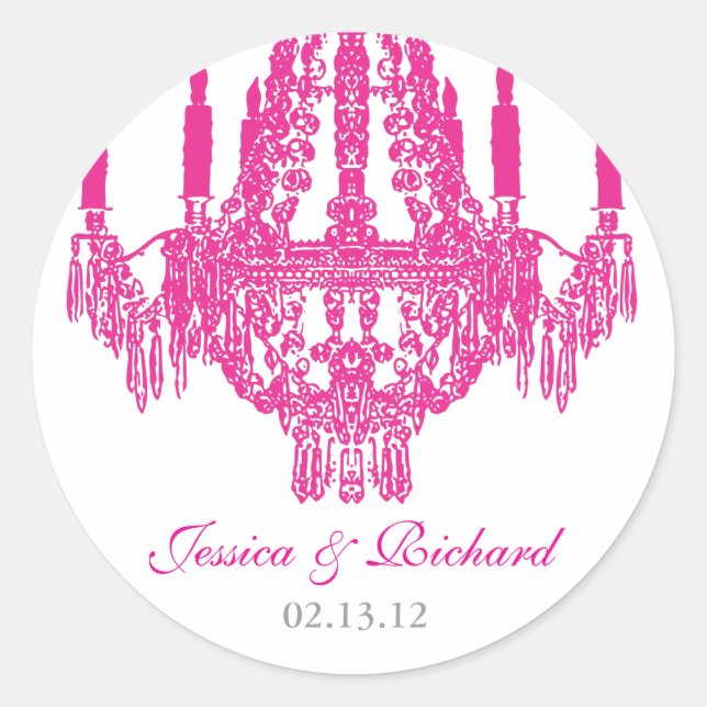 Pegatinas candelabros rosados (Anverso)